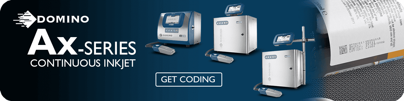 Domino North America's Continuous Inkjet Offering, the Ax-Series is one of the leading CIJ offerings in the world.